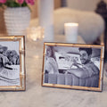 Bamboo Matte Gold Photo Frame