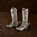 Pewter Cowboy Boot Salt & Pepper Set
