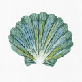Shell Scallop Teal Hand Towel