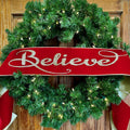 Believe Gold Metallic Banner