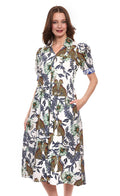Montauk Dress Cheetahs and Floral