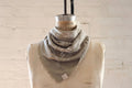 Sage Grey Botanical Print Naturally Dyed Bandana