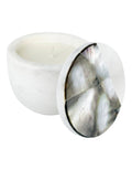 Grey Mother of Pearl Lavender Essential Oil Candle