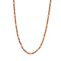 Berry Single Strand Petite Beads Necklace 24" - Teak