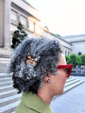 Hand-painted Mini Monarch Claw Hair Clip | Eco-Friendly