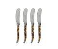 French Home Laguiole 4-Piece Tortoise Shell Spreader Set