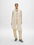Cashmere Blend Ribbed Scarf