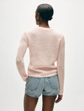 Cashmere Waffle Mesh Crewneck
