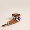 Crossbody Strap | Beaded & Suede Natural & Navy