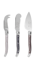 3 Piece Laguiole Cheese Knives - Warm Spice