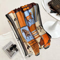 Equestrian Blue / Orange Scarf – Showhorse Collection