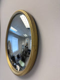 Gold Round Convex Mirror