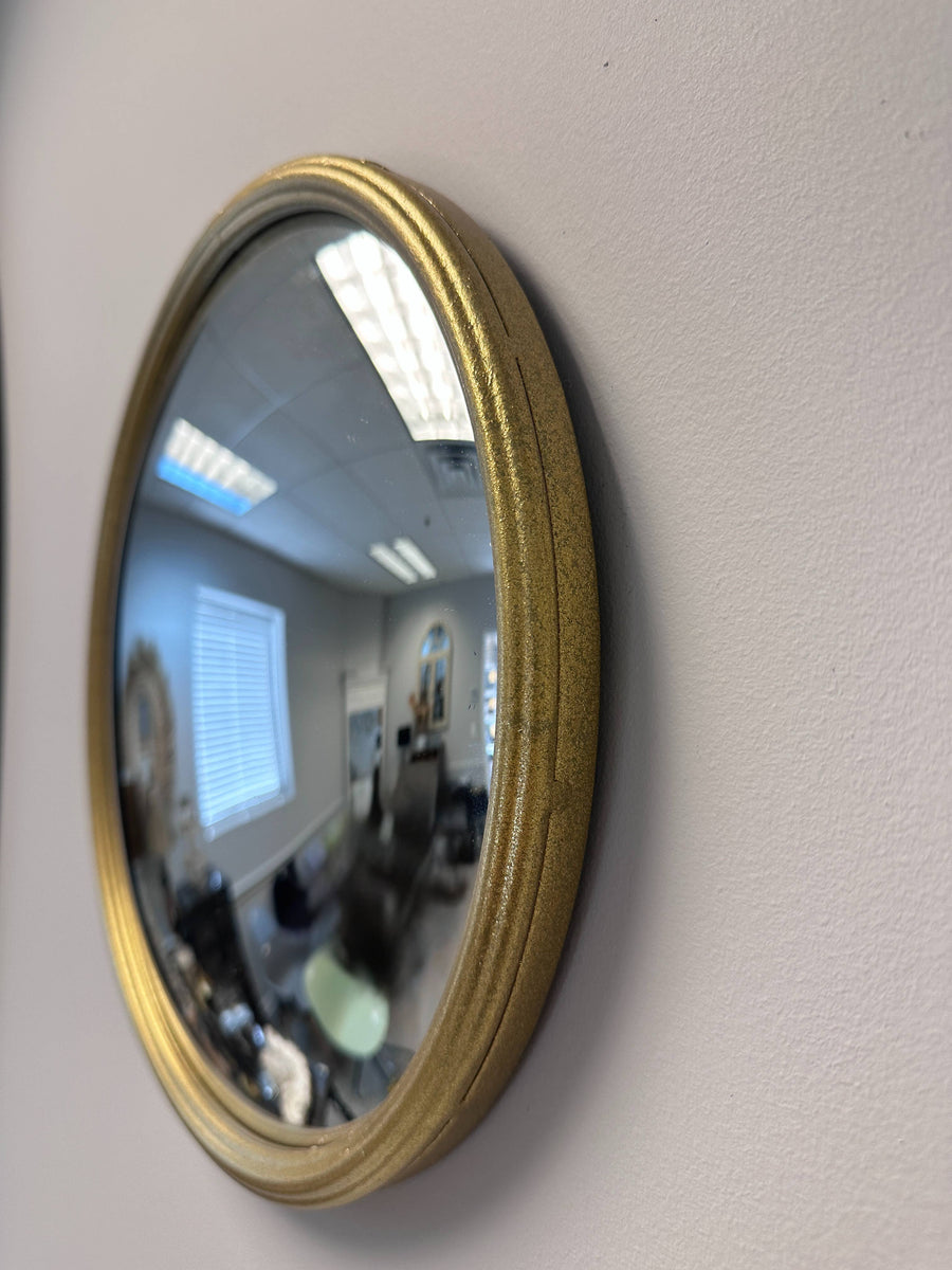 Gold Round Convex Mirror
