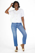 Heirloom Cotton Short Sleeve Lady Cardigan