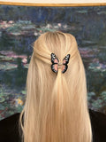 Hand-painted Mini Monarch Claw Hair Clip | Eco-Friendly