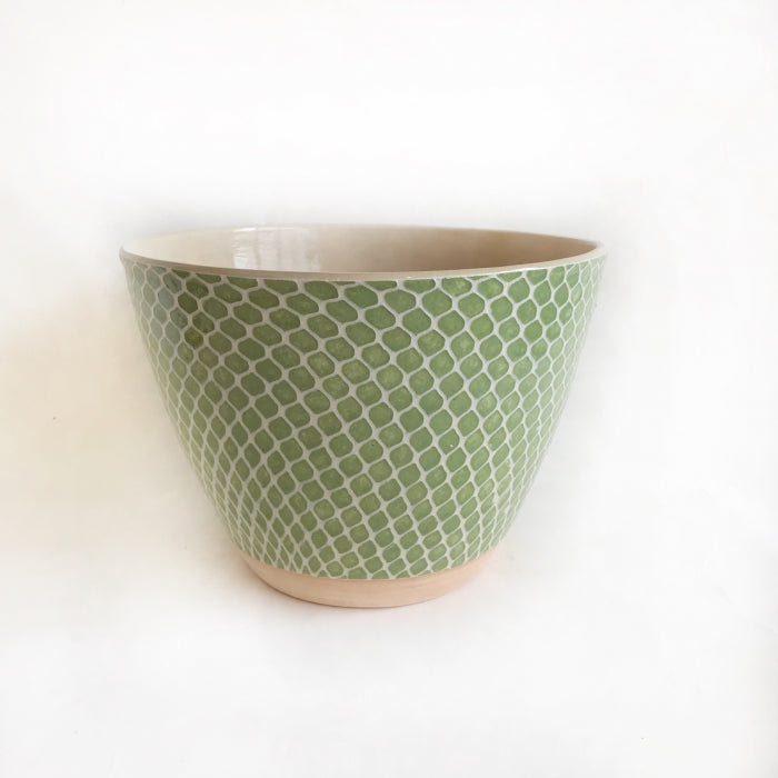 Tall Ceramic Salad Bowl
