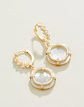 Orla Round Drop Earrings