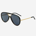 Shay Unisex Aviator Sunglasses - Black