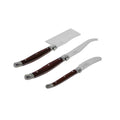 Laguiole Cheese Knife Set, 3 Piece, Pakkawood