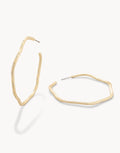 Sand Bar Wave Hoop Earrings