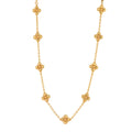 Berry Clover Double Sided Necklace 16-18" - Gold
