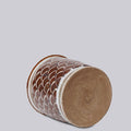 Rustic Copper Glazed Dragon Scale Porcelain Cachepot