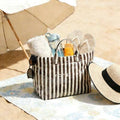 Striped Waterproof Tote