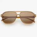 Billie Unisex Aviator Sunglasses - Brown