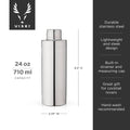 Harrison Element Polished Stainless Steel Cocktail Shaker