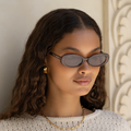 Mimi Acetate Oval Sunglasses