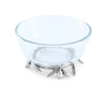Olive Grove Glass & Pewter Bowl