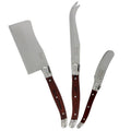 Laguiole Cheese Knife Set, 3 Piece, Pakkawood