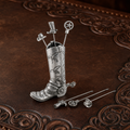 Western Boot Cheese Pick Set