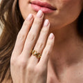 Equestrian Snaffle Bit Ring - Gold