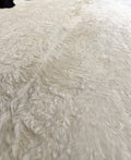 Pure White Brazilian Cowhide Rug - XL - Natural