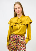 Silky Bow Neck Top