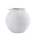 Paper Mache Pot Natural White Dia 7.68"