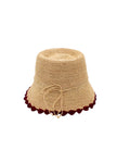 Kate 3" Brim Crochet Bucket Straw Hat