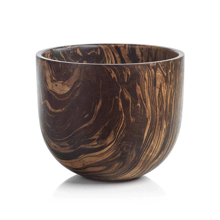 Mango Wood Marbleized Bowl