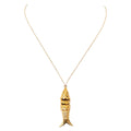 SARDINA NECKLACE, gold and silver plated fish (CAT74)