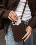 RFID Phone Bag - Chocolate | Suki