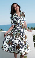 Montauk Dress Cheetahs and Floral