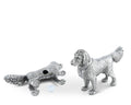 Pewter Retriever Salt & Pepper Set