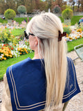 Hand-Painted Mini Dachshund Claw Hair Clip | Eco-Friendly