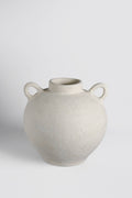 Paper Mache Vase Eco Mix White H 9.8" & Dia 10.4"