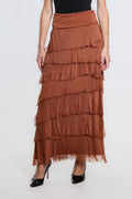 Elisa Silk Ruffle Skirt (SL201)