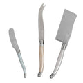 3-Piece Laguiole Cheese Knife Set Mother of Pearl Handle