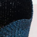 Black Scallop Basket - Handwoven Basket