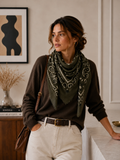 K21 Large Woolen Square Bandana