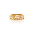 Maharani Hammered Ring - Cubic Zirconia